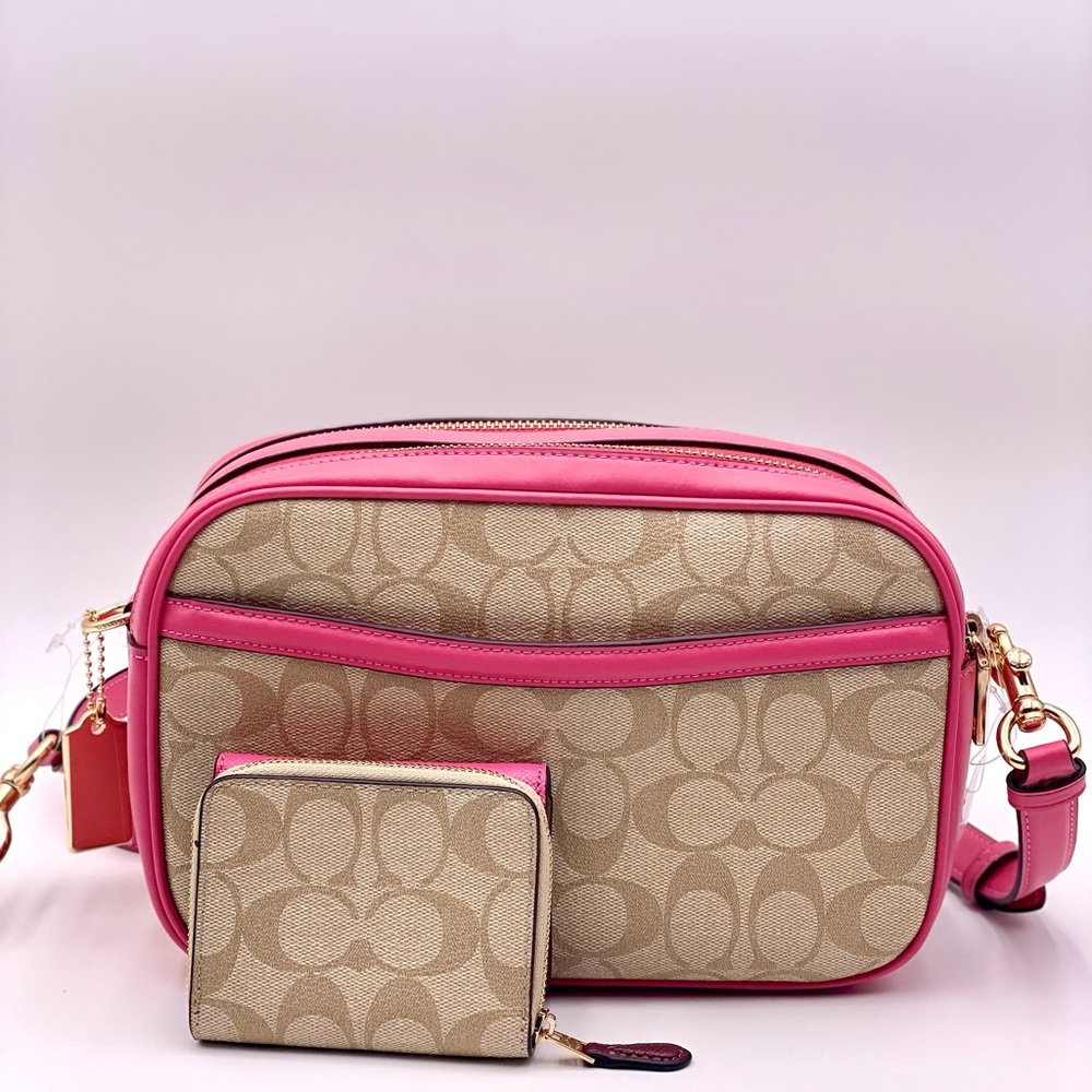 COACH JES CROSSBODY IN SIGNATURE CANVAS AND Wallet - Picture 5 of 15